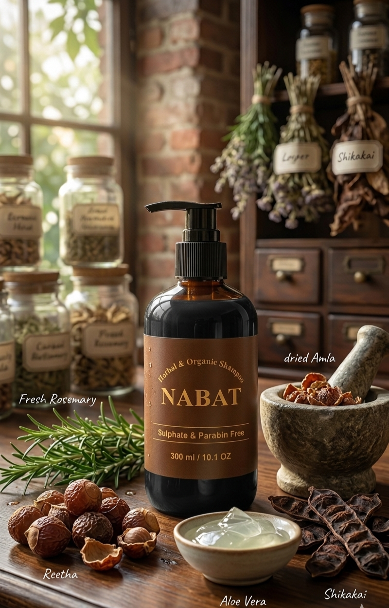 NABAT Herbal & Organic Scalp Therapy Shampoo (300 ml)
